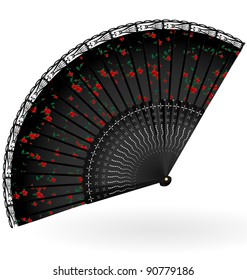 retro black fan