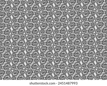 Retro black geometric pattern background, vector abstract circles, abstract art. Trendy pattern background.