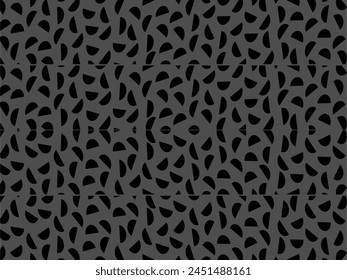 Retro black geometric pattern background, vector abstract circles, abstract art. Trendy pattern background.
