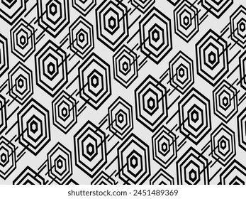 Retro black geometric pattern background, vector abstract circles, abstract art. Trendy pattern background.
