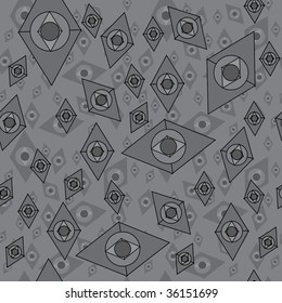 Retro black and grey seamless background