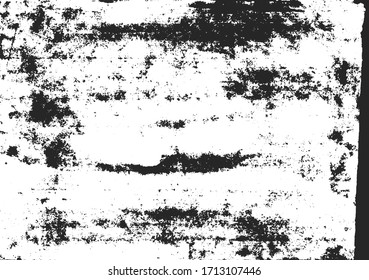 Retro black paper texture on white background. Grunge rough dirty vector backdrop.