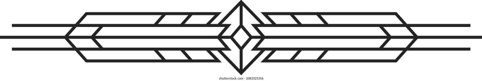 Signo decorativo de borde de textura vintage retro