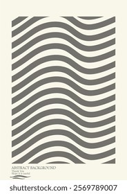 Retro black and white abstract pattern background, seamless abstract floral theme. Trendy bauhaus pattern op-art set