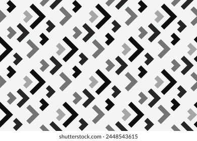 Retro black and white geometric pattern background, vector abstract square lines art. Trendy bauhaus pattern backgrounds