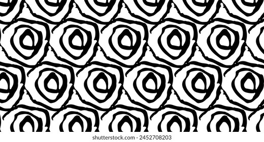 Retro black and white geometric pattern background, vector abstract