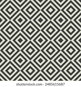 Retro black and white geometric pattern background, vector abstract circle, triangle and square lines art. Trendy bauhaus pattern backgrounds op-art set