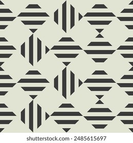 Fondo geométrico retro del modelo en blanco y negro, círculo abstracto del Vector, triángulo y arte de las líneas cuadradas.
