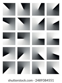 Retro black and white geometric pattern background, vector abstract  square, lines. Trendy bauhaus pattern backgrounds