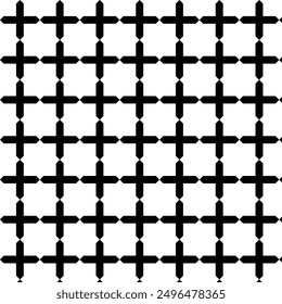Fondo geométrico blanco y negro retro del patrón, círculo abstracto del Vector, triángulo y arte de las líneas cuadradas