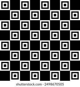 Fondo geométrico blanco y negro retro del patrón, círculo abstracto del Vector, triángulo y arte de las líneas cuadradas