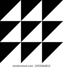 Retro black and white geometric pattern background, vector abstract circle, triangle and square lines art. Trendy bauhaus pattern backgrounds op-art set