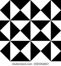 Retro black and white geometric pattern background, vector abstract circle, triangle and square lines art. Trendy bauhaus pattern backgrounds op-art set