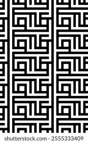 Retro black and white geometric pattern background