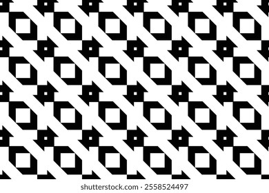 Retro black and white geometric pattern background, vector abstract circle, triangle and square lines art. Trendy bauhaus pattern backgrounds op-art set