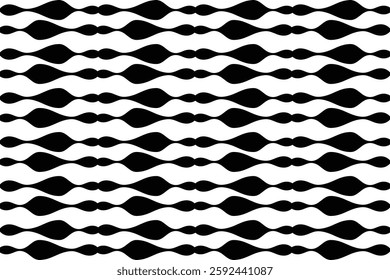Retro black and white geometric pattern background, vector abstract circle, triangle and square lines art. Trendy bauhaus pattern backgrounds op-art set