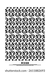Retro black and white geometric pattern background, vector abstract circles, abstract pattern art.