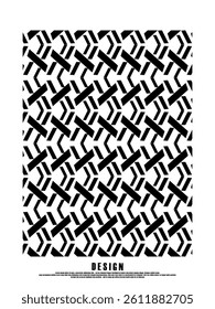 Retro black and white geometric pattern background, vector abstract circles, abstract pattern art.