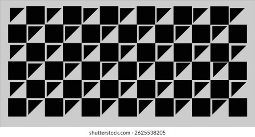 Retro black and white geometric pattern background