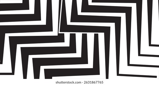 Fondo geométrico blanco y negro retro del patrón, arte de la línea del triángulo y Vector cuadrado abstracto. Fondo de patrón de bauhaus de moda en estilo. moderno eps10