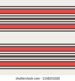 Retro black white and orange Horizontal Stripes