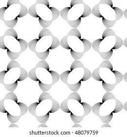 Retro black and white seamless background