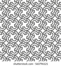 Retro black and white seamless background.
