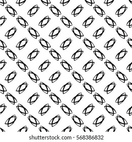 Retro black and white seamless background.
