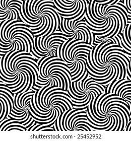 Retro black and white seamless burst background