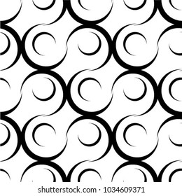 Fondo de círculo transparente retro en blanco y negro.
