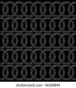 Retro black and white seamless circle background