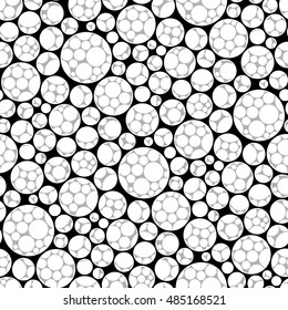 Retro black and white seamless circle background