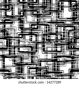 Retro black and white seamless rectangles background