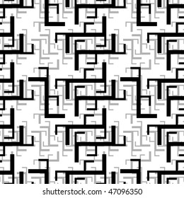 Retro black and white seamless tile background