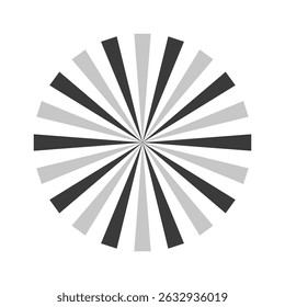 Rétro noir blanc rayons de soleil bg. élément de bande dessinée d'art Pop. effet d'éruption Vintage. Illustration vectorielle. EPS10.
