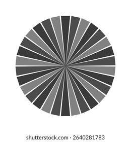 Retro black white sun rays bg. Pop art comic cartoon element. Vintage sunburst effect. Vector illustration. EPS 10.