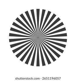 Rétro noir blanc rayons de soleil bg. élément de bande dessinée d'art Pop. effet d'éruption Vintage. Illustration vectorielle. EPS10.