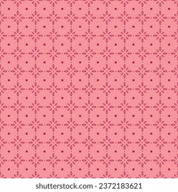 RETRO BLOCK STENCIL FLORAL WITH DOTS ALL OVER PRINT SEAMLESS PATTERN VECTOR ILLUSTRATION