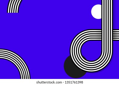 Vector de diseño de fondo abstracto azul retro