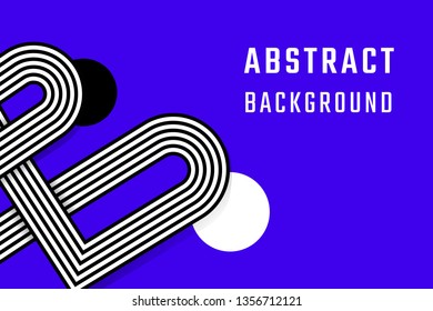 Retro blue abstract background design vector