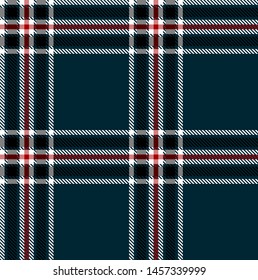 Retro Blue, black, red and White tartan plaid Scottish seamless pattern.Texture from plaid, tablecloths, clothes, shirts, dresses, paper, bedding, blankets and other textile products.