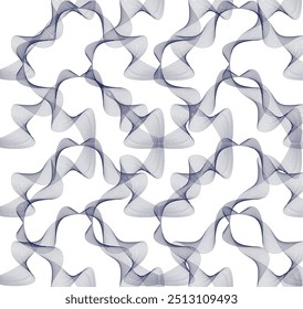 Fondo de patrón geométrico azul retro, círculo abstracto de Vector, triángulo y líneas cuadradas arte. Fondo ondulado y ahumado de moda