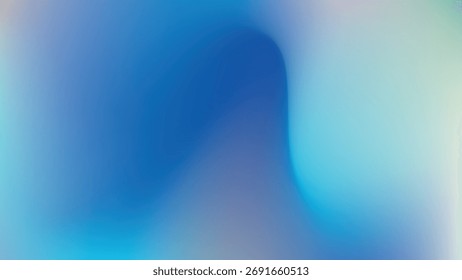 Retro Blue Gradient mesh blurred background illustration smooth wave holographic texture banner eps 10