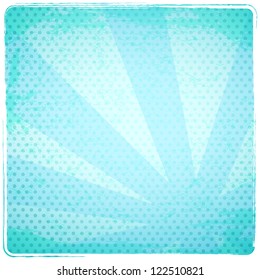 Retro blue polka dot background