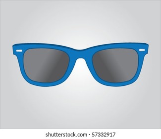 Retro blue sunglasses
