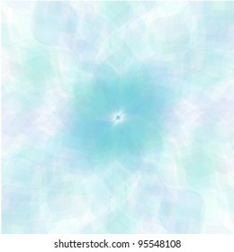 Retro blue vector pastel flowers background