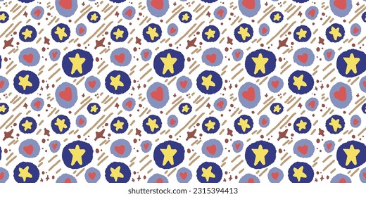 Retro, Boho, Abstract art background vector. Creative Hand drawn various shapes and doodle object for kid, abstract wall art for home decor,earth tone, colorful wallpaper,print, pattern, fabric design