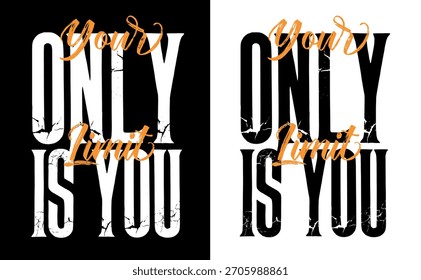 Retro Bold Text Typography Graphic Design
