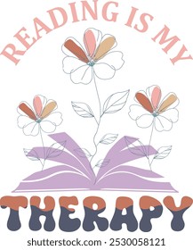 Retro Book Lover EPS Bundle