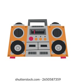 Retro Boombox 4 icon clipart avatar logotype isolated illustration